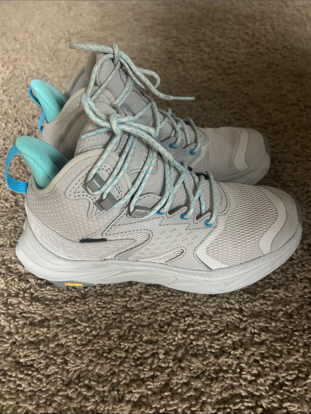 HOKA Anacapa Mid GTX Hiking Boots 7.5 Waterproof Vibram Like New